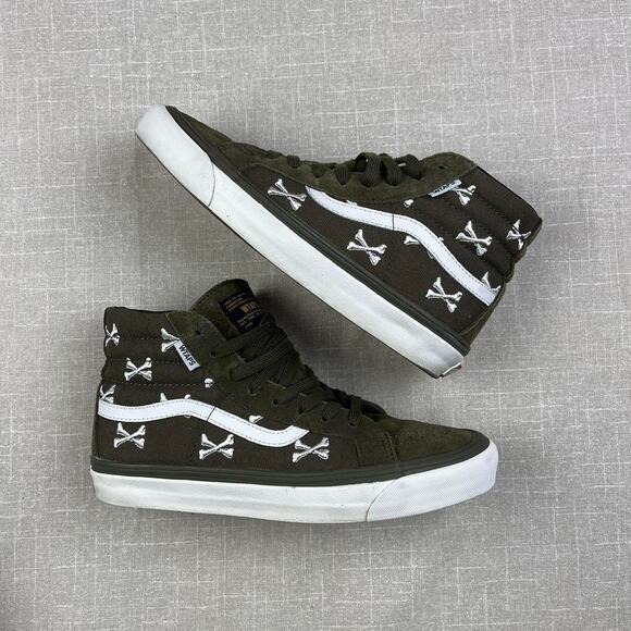 Vans Sk8-Hi WTAPS “Olive Crossbones\